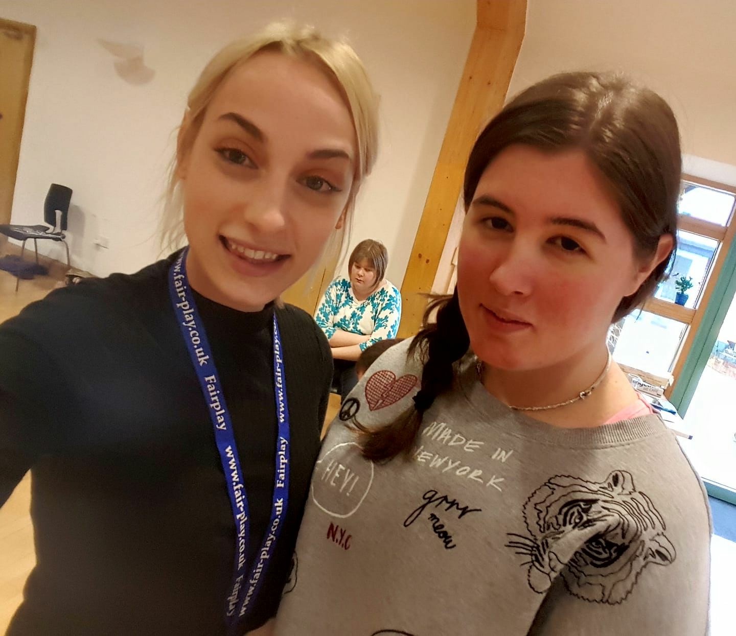 Ellie with Amy