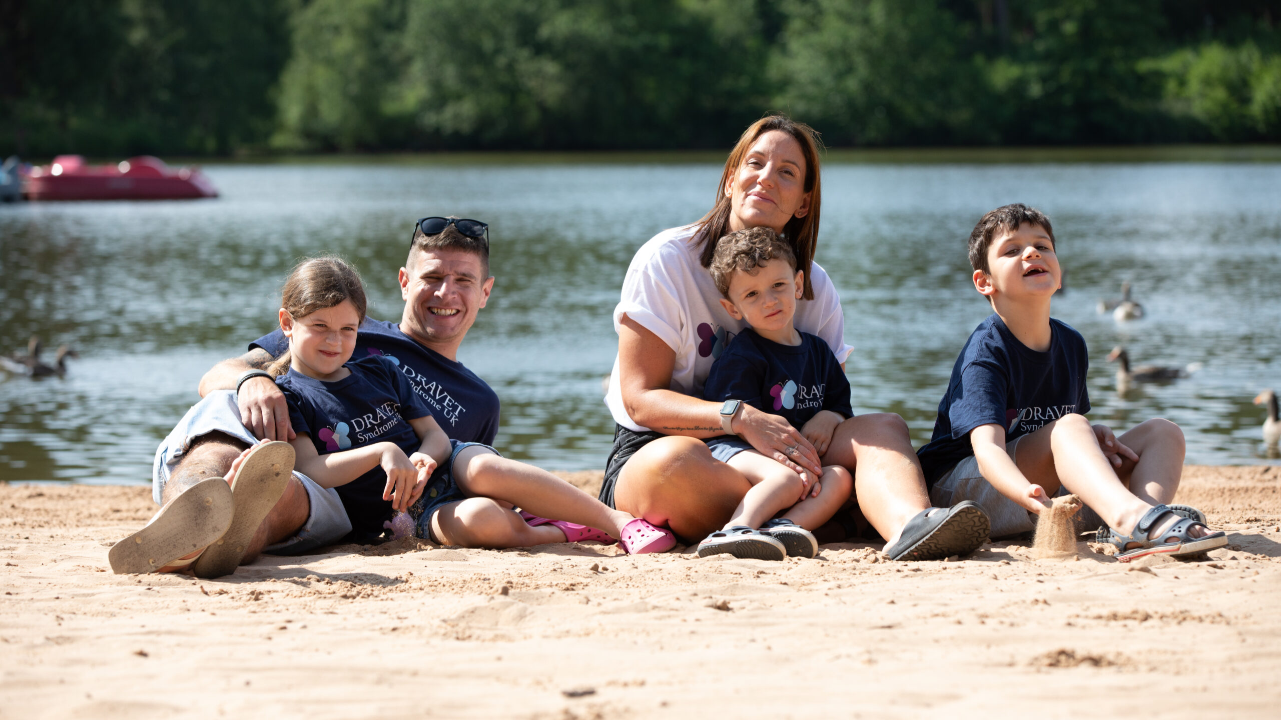 Family on the beach at Center Parcs Sherwood Forest 2026
