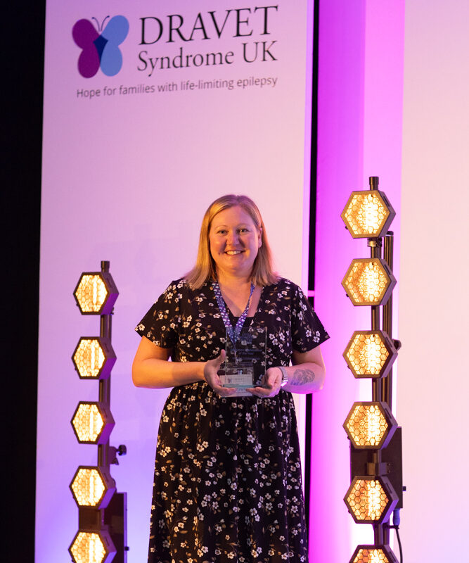 Nicky Craigie receiving her highly commended award